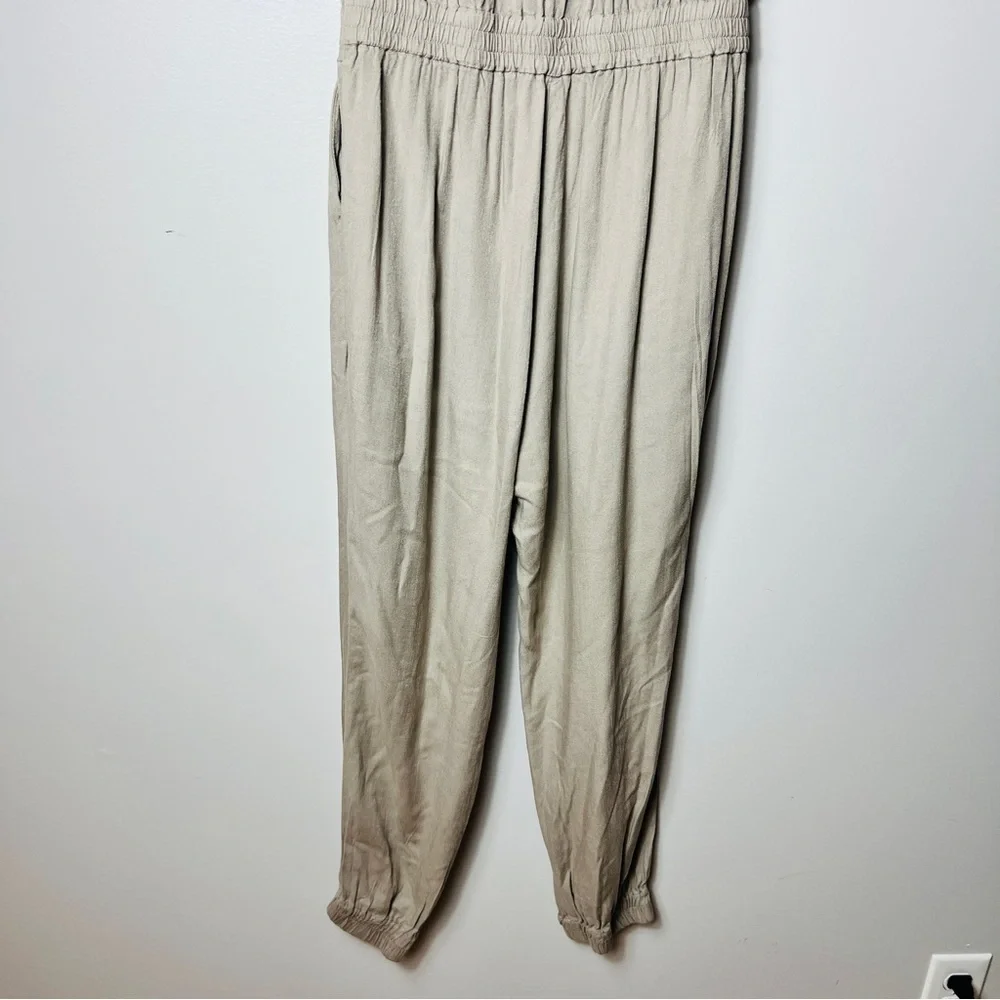Sunday Best By Aritzia Tabata Tan Strapless Jumpsuit  women Size S - Picture 12 of 14